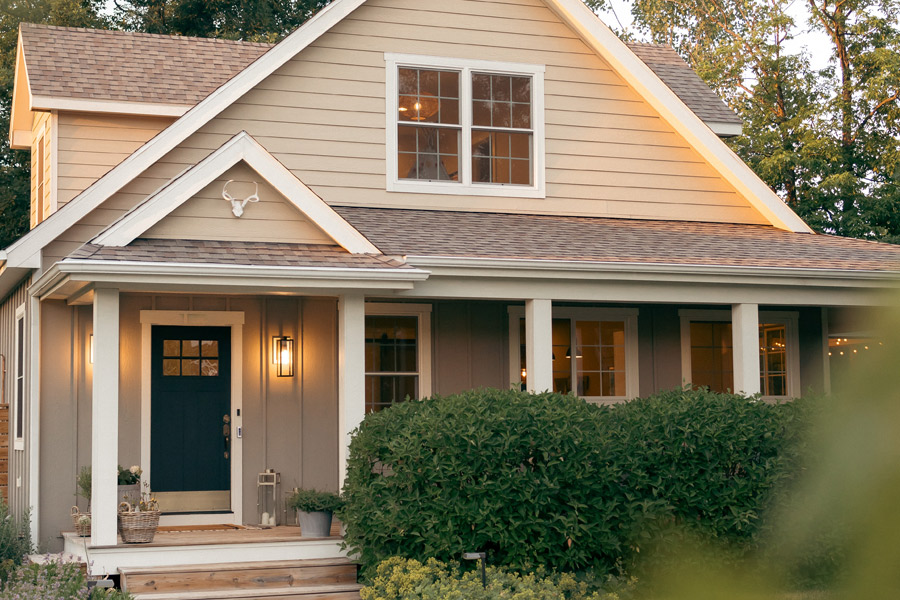 Front view of beautiful home