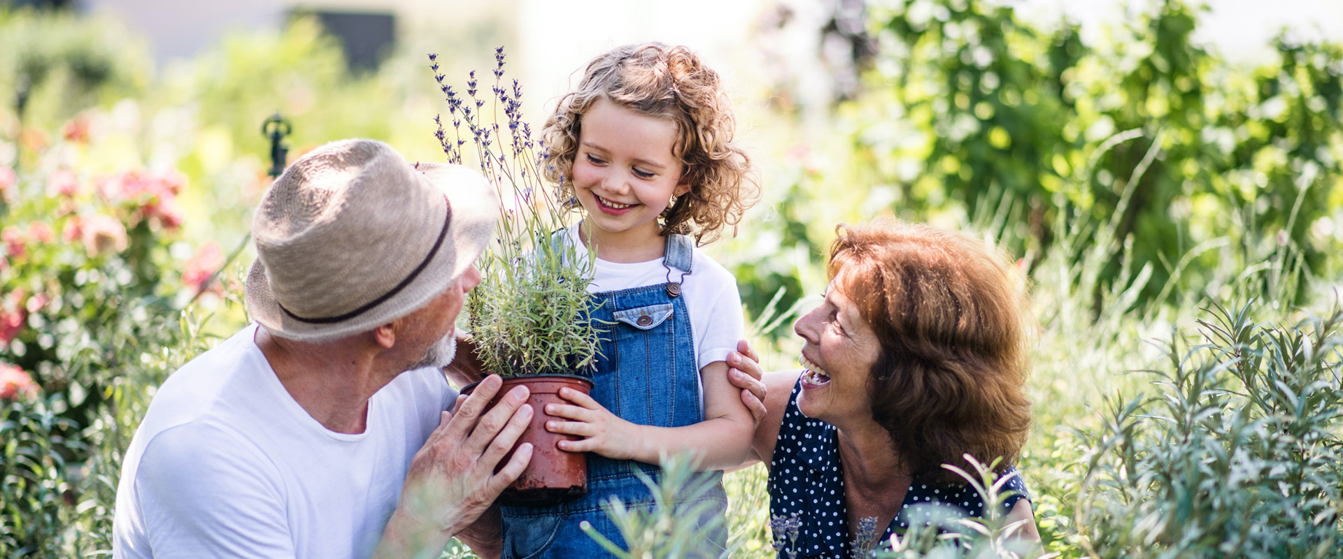 Grandparents with grandchild